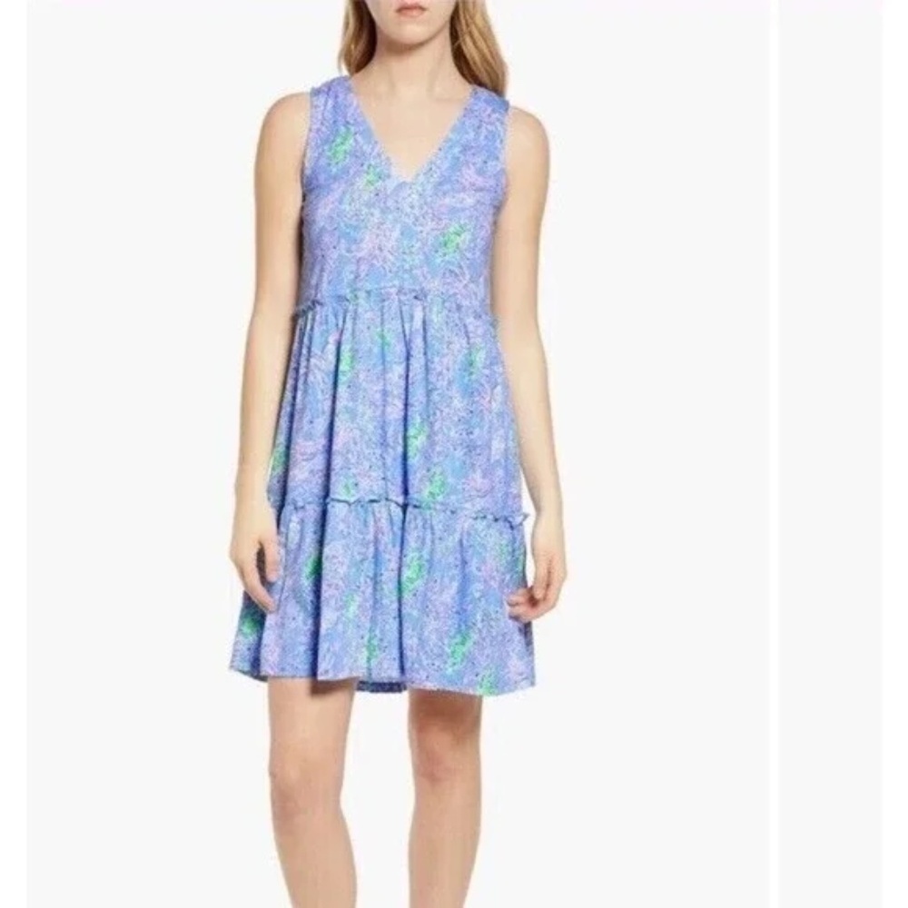 Lilly Pulitzer Lorina Swing Dress Blue Peri The Turtle Package